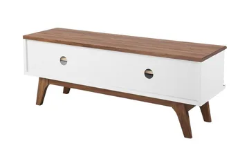 Toledo Tv-Bänk 35x117 cm - Vit - Möbler - TV- & Mediamöbler - TV bänk & mediabänk