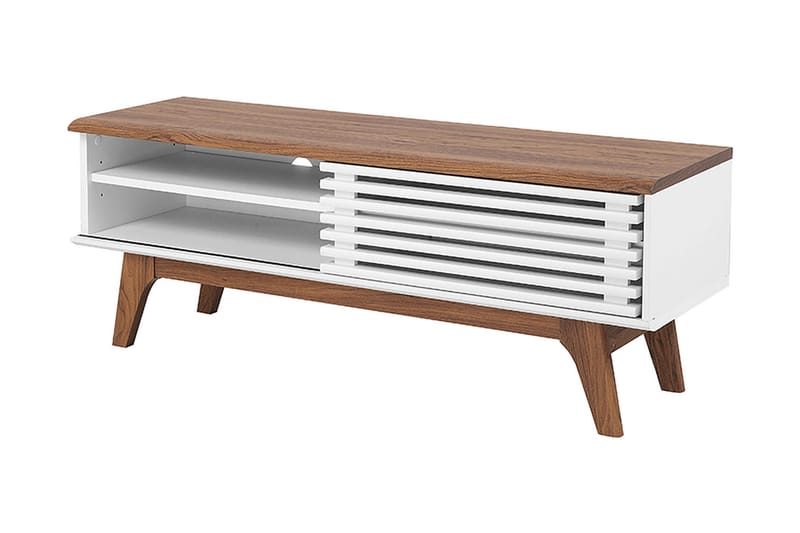 Toledo Tv-Bänk 35x117 cm - Vit - Möbler - TV- & Mediamöbler - TV bänk & mediabänk