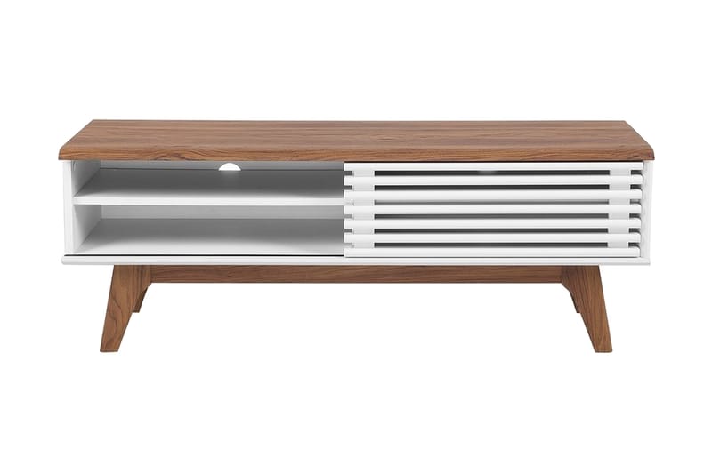 Toledo Tv-Bänk 35x117 cm - Vit - Möbler - TV- & Mediamöbler - TV bänk & mediabänk