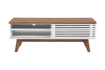Toledo Tv-Bänk 35x117 cm - Vit - Möbler - TV- & Mediamöbler - TV bänk & mediabänk