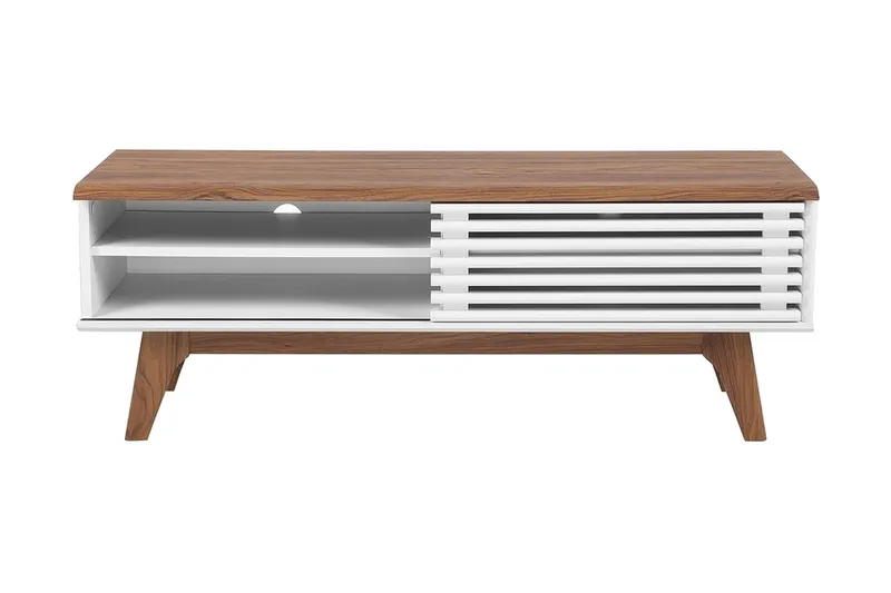 Toledo Tv-Bänk 35x117 cm - Vit - Möbler - TV- & Mediamöbler - TV bänk & mediabänk
