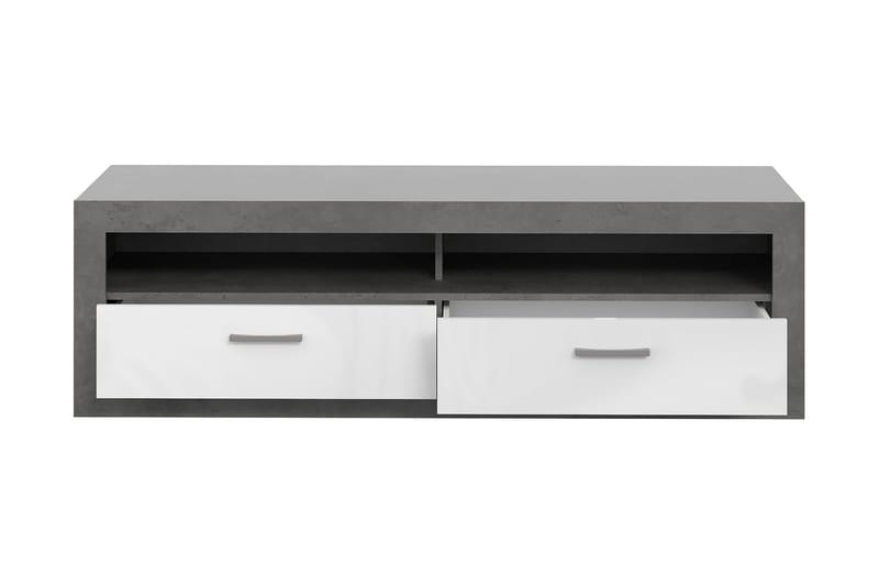 Tolovgrad Golvstående Tv-bänk 152,7 cm med Förvaring i Målat Trä - Grå - Möbler - TV- & Mediamöbler - TV bänk & mediabänk