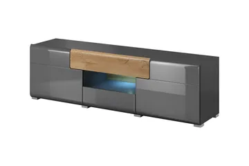 Toreno Tv-bänk 159 cm - Antracit/Natur - Möbler - TV- & Mediamöbler - TV bänk & mediabänk