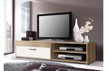 Turino TV-Bänk 120 cm - Brun/Vit - Möbler - TV- & Mediamöbler - TV bänk & mediabänk