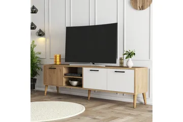 Tv-bänk & mediabänk Essexa Tv-bänk Brun/Vit - Möbler - TV- & Mediamöbler - TV bänk & mediabänk