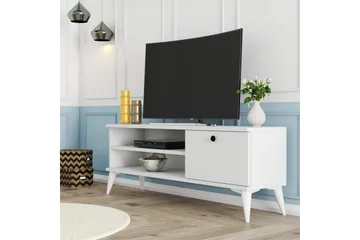 Tv-bänk & mediabänk Reyne Tv-bänk 120 cm Vit - Möbler - TV- & Mediamöbler - TV bänk & mediabänk