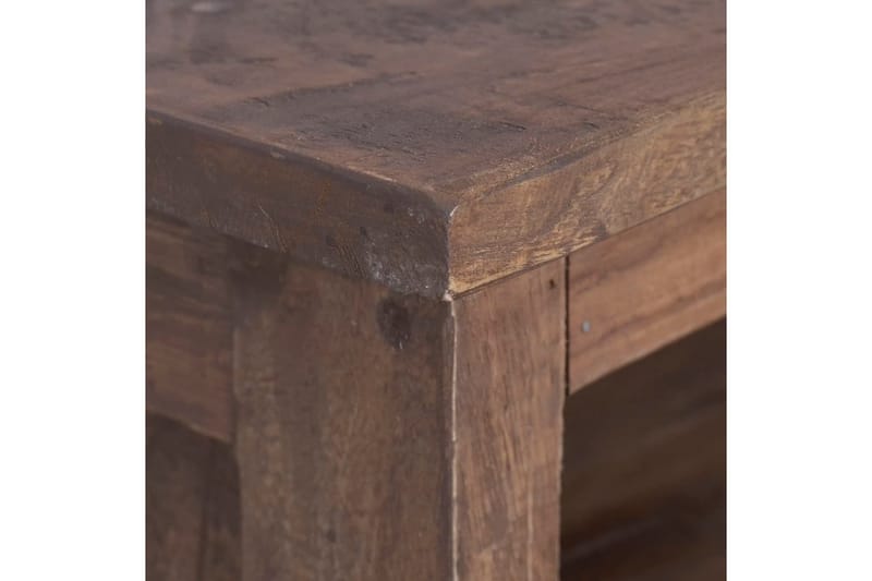 TV-bänk 100x30x40 cm massiv teak - Brun - TV bänk & mediabänk