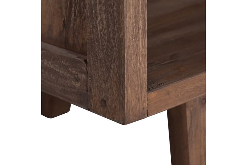 TV-bänk 100x30x40 cm massiv teak - Brun - TV bänk & mediabänk