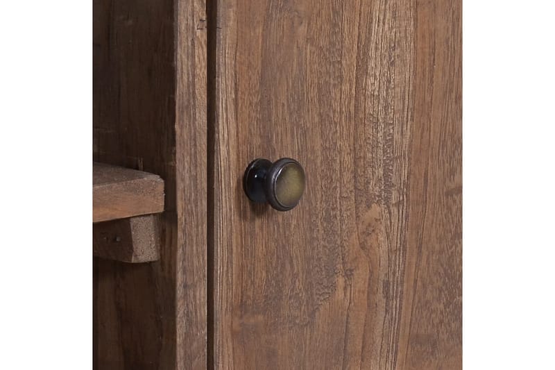TV-bänk 100x30x40 cm massiv teak - Brun - TV bänk & mediabänk
