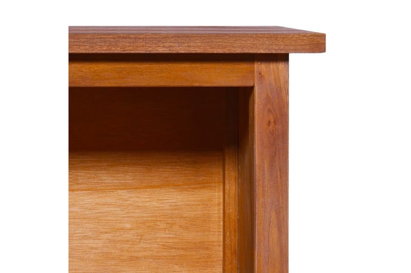 TV-bänk 112x30x37 cm massiv teak - Brun - TV bänk & mediabänk