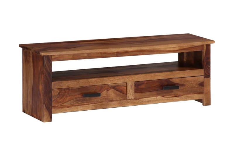 TV-bänk 118x30x40 cm massivt sheshamträ - TV bänk & mediabänk