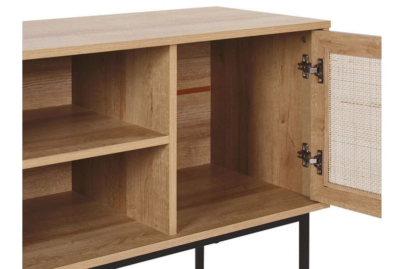 TV-bänk 120 cm rotting ljusbrun PASCO - Trä/natur - Möbler - TV- & Mediamöbler - TV bänk & mediabänk