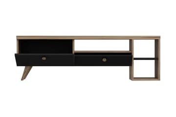 Tv-bänk 150 cm 2 Skåp - Svart/Natur - Möbler - TV- & Mediamöbler - TV bänk & mediabänk