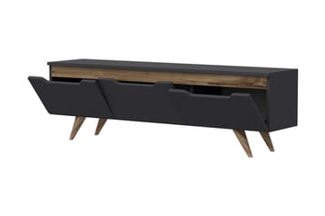 Tv-bänk 150 cm 3 Skåp - Antracit/Natur - Möbler - TV- & Mediamöbler - TV bänk & mediabänk