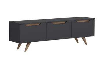 Tv-bänk 150 cm 3 Skåp - Antracit/Natur - Möbler - TV- & Mediamöbler - TV bänk & mediabänk