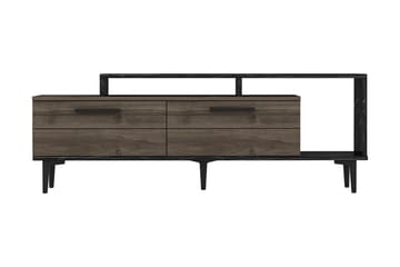 Tv-bänk 150 cm - Valnöt/Svart - Möbler - TV- & Mediamöbler - TV bänk & mediabänk