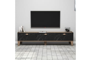 Tv-bänk 178 cm - Natur/Svart - Möbler - TV- & Mediamöbler - TV bänk & mediabänk