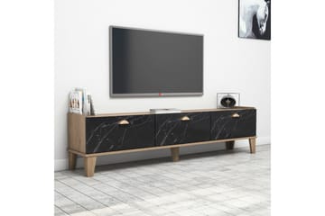 Tv-bänk 178 cm - Natur/Svart - Möbler - TV- & Mediamöbler - TV bänk & mediabänk
