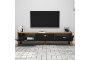 Tv-bänk 178 cm - Natur/Svart - Möbler - TV- & Mediamöbler - TV bänk & mediabänk