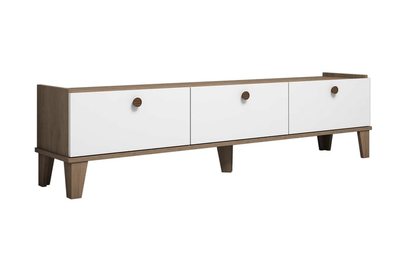 Tv-bänk 178 cm - Natur/Vit - Möbler - TV- & Mediamöbler - TV bänk & mediabänk