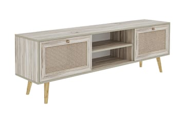 Tv-bänk 180 cm 2 Skåp - Sand/Natur - Möbler - TV- & Mediamöbler - TV bänk & mediabänk