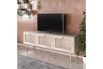 Tv-bänk 180 cm 3 Skåp - Sand/Natur - Möbler - TV- & Mediamöbler - TV bänk & mediabänk