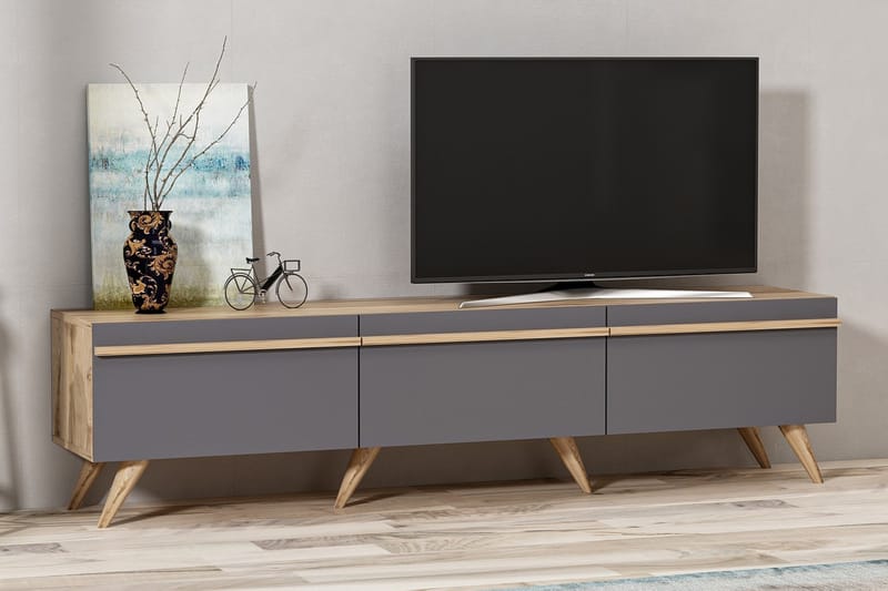 Tv-bänk 180 cm - Antracit - TV bänk & mediabänk