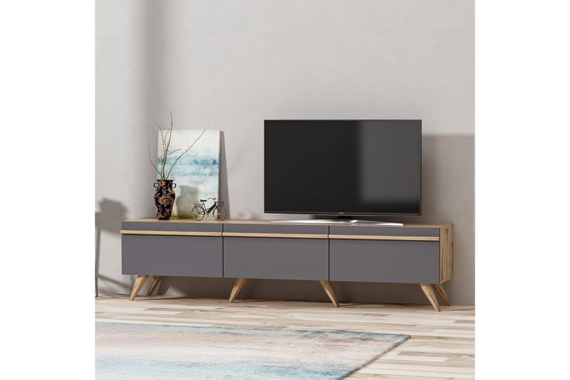 Tv-bänk 180 cm - Antracit - Möbler - TV- & Mediamöbler - TV bänk & mediabänk
