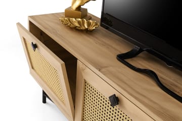 Tv-bänk 180 cm - Natur/Svart - Möbler - TV- & Mediamöbler - TV bänk & mediabänk