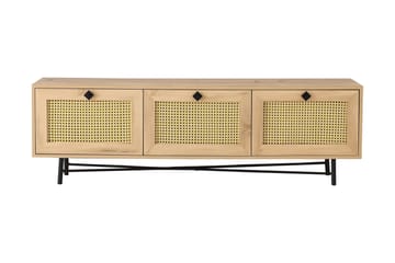 Tv-bänk 180 cm - Natur/Svart - Möbler - TV- & Mediamöbler - TV bänk & mediabänk