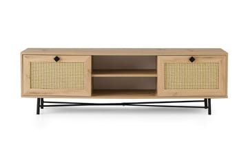 Tv-bänk 40x180 cm - Natur/Svart - Möbler - TV- & Mediamöbler - TV bänk & mediabänk
