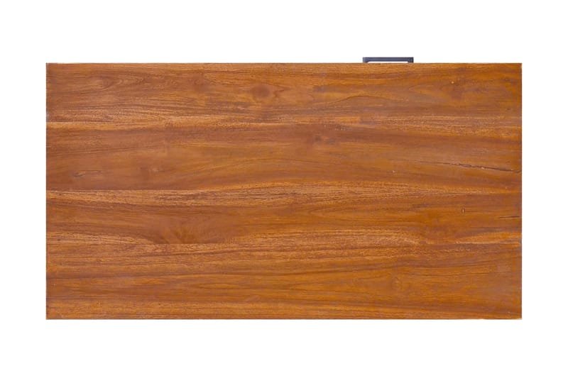 TV-bänk 90x50x37 cm massiv teak - Brun - TV bänk & mediabänk