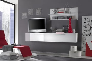 TV-bänk Acme 210 cm - Vit - Möbler - TV- & Mediamöbler - TV bänk & mediabänk