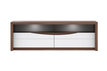 TV-Bänk Ajanel 148 cm - Brun|Vit - Möbler - TV- & Mediamöbler - TV bänk & mediabänk