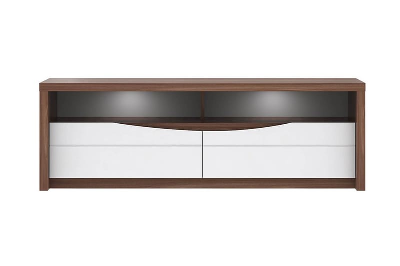 TV-Bänk Ajanel 148 cm - Brun|Vit - Möbler - TV- & Mediamöbler - TV bänk & mediabänk