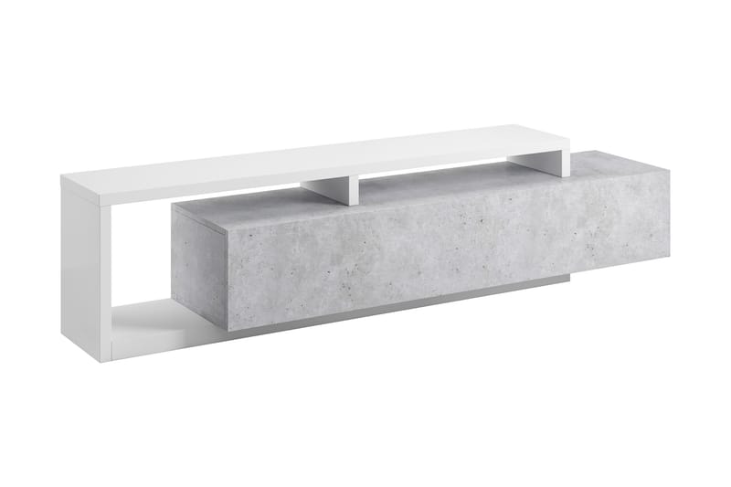TV-bänk Albarado 219 cm - Vit|Trä - Möbler - TV- & Mediamöbler - TV bänk & mediabänk