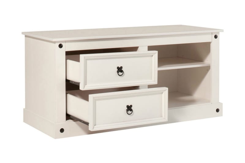 TV-bänk Alfredo 120 cm - Vit - Möbler - TV- & Mediamöbler - TV bänk & mediabänk