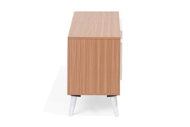 Tv-Bänk Alloa 40x180 cm - Vit/Brun - Möbler - TV- & Mediamöbler - TV bänk & mediabänk