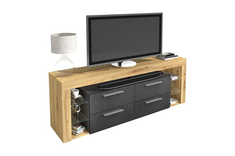 TV-Bänk Allya 180 cm - Brun - Möbler - TV- & Mediamöbler - TV bänk & mediabänk