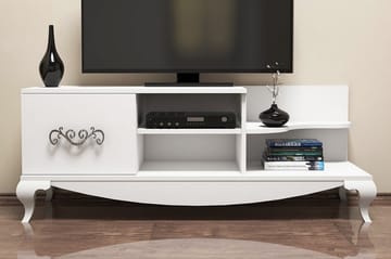TV-Bänk Amtorp 130 cm - Vit - Möbler - TV- & Mediamöbler - TV bänk & mediabänk