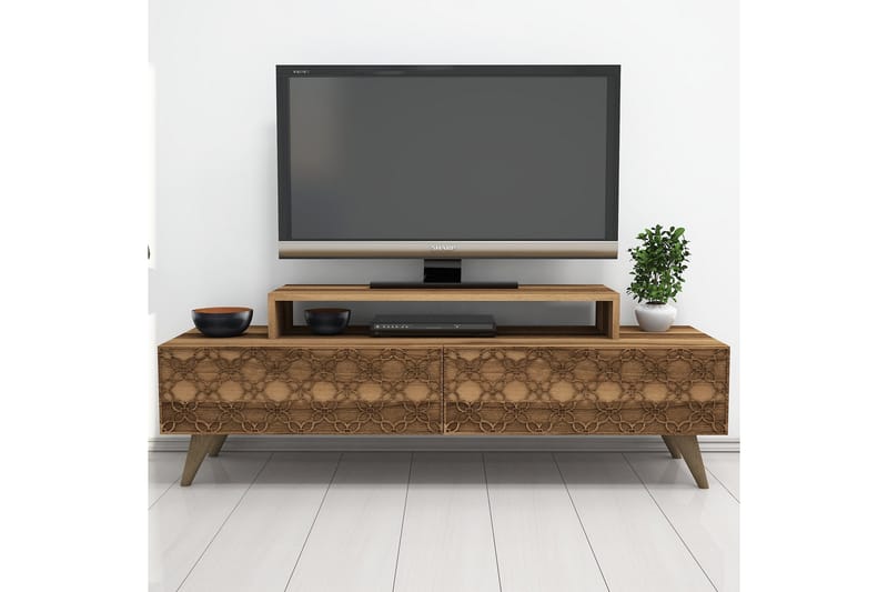 TV-Bänk Amtorp 140 cm - Brun - Möbler - TV- & Mediamöbler - TV bänk & mediabänk