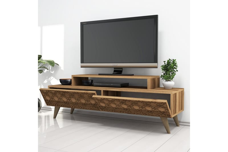 TV-Bänk Amtorp 140 cm - Brun - Möbler - TV- & Mediamöbler - TV bänk & mediabänk