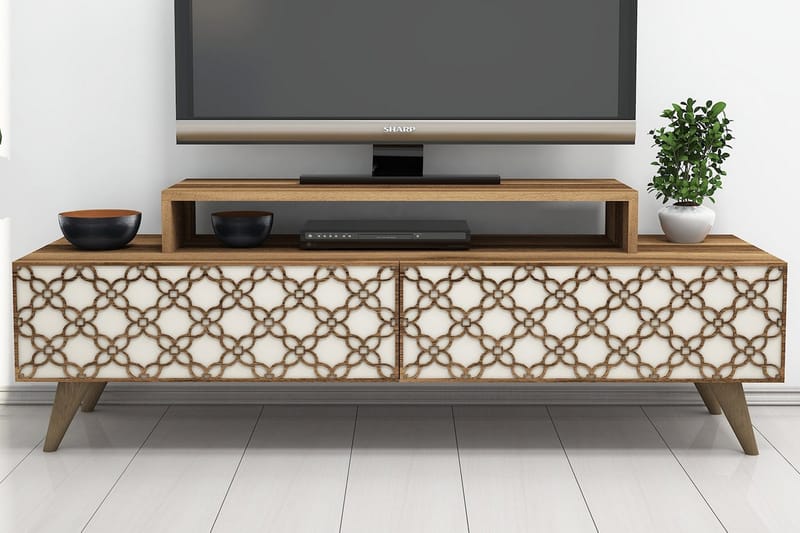 TV-Bänk Amtorp 140 cm, Brun