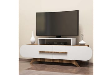 TV-Bänk Amtorp 145 cm - Brun|Vit - Möbler - TV- & Mediamöbler - TV bänk & mediabänk
