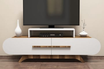TV-Bänk Amtorp 145 cm - Brun|Vit - Möbler - TV- & Mediamöbler - TV bänk & mediabänk