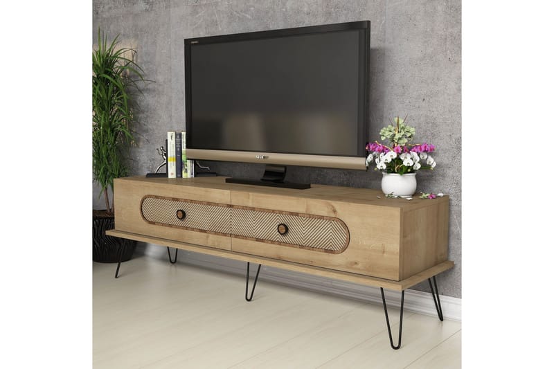 TV-Bänk Amtorp 145 cm - Ljusbrun - Möbler - TV- & Mediamöbler - TV bänk & mediabänk