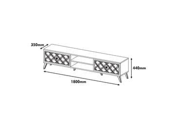 TV-Bänk Amtorp 180 cm - Brun/Grå - Möbler - TV- & Mediamöbler - TV bänk & mediabänk