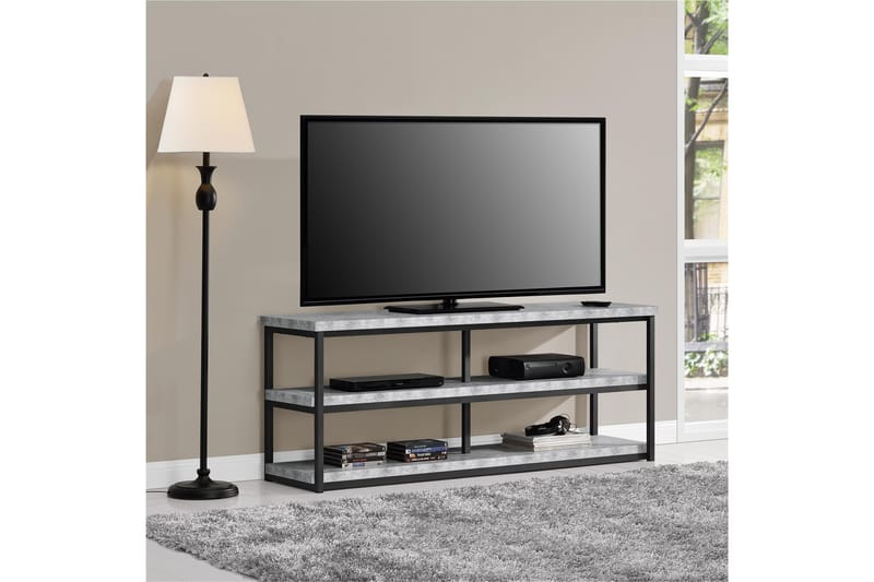 Tv-bänk Ashlar 160x41,9 cm Ljusgrå - Dorel Home - TV bänk & mediabänk