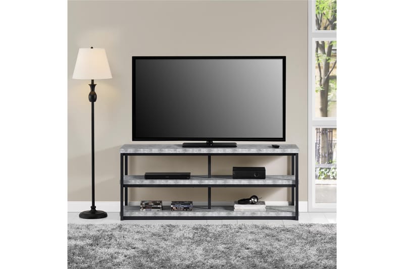 Tv-bänk Ashlar 160x41,9 cm Ljusgrå - Dorel Home - TV bänk & mediabänk