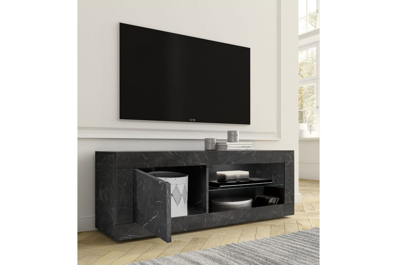 Tv-Bänk Astal 140 cm Svart - Lc Spa - Möbler - TV- & Mediamöbler - TV bänk & mediabänk